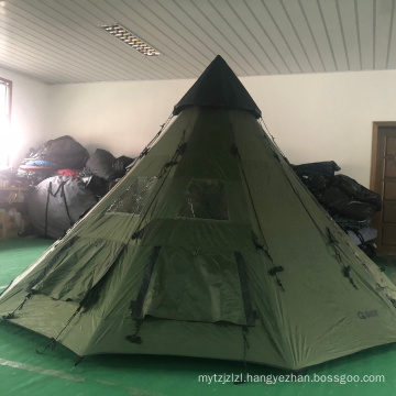 2019 hot sales America Customized outdoor waterproof wild camping tent adult Indian teepee tent